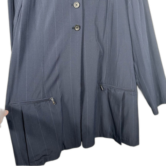 Marithe Francois Girbaud Vintage Women's Navy Suit Blazer European Size 42 - Picture 4 of 16